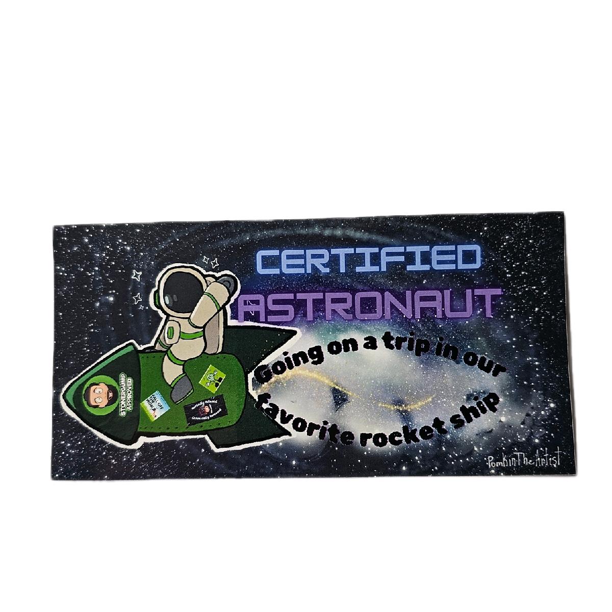 StonerGump Certified Astronaut Sticker