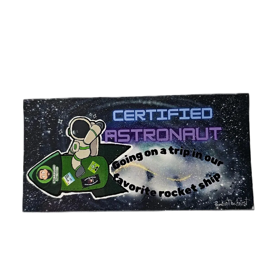 StonerGump Certified Astronaut Sticker