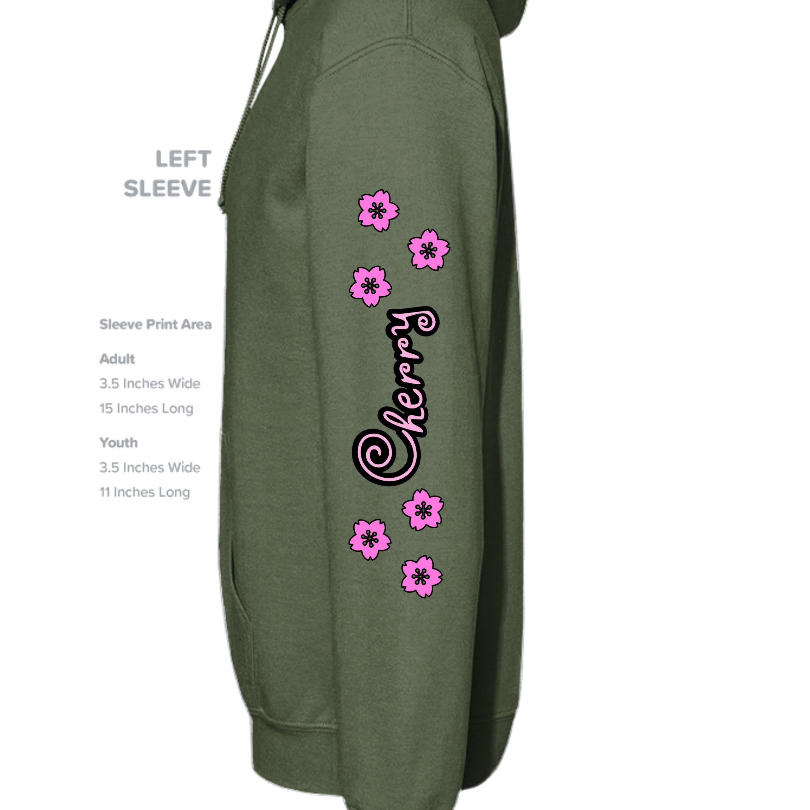 MILITARY GREEN - G185 - SLEEVE_LEFT