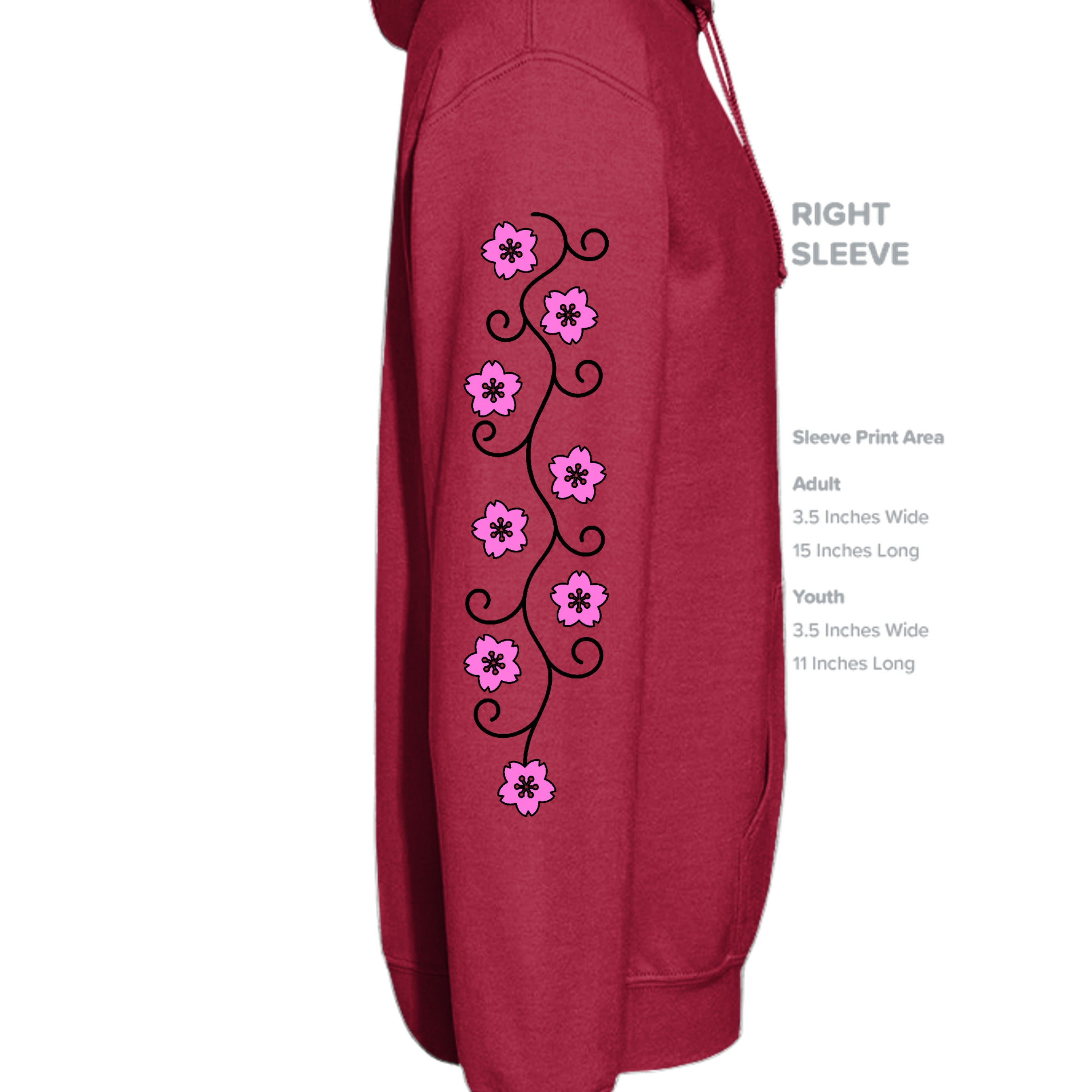 CHERRY RED - G185 - SLEEVE_RIGHT