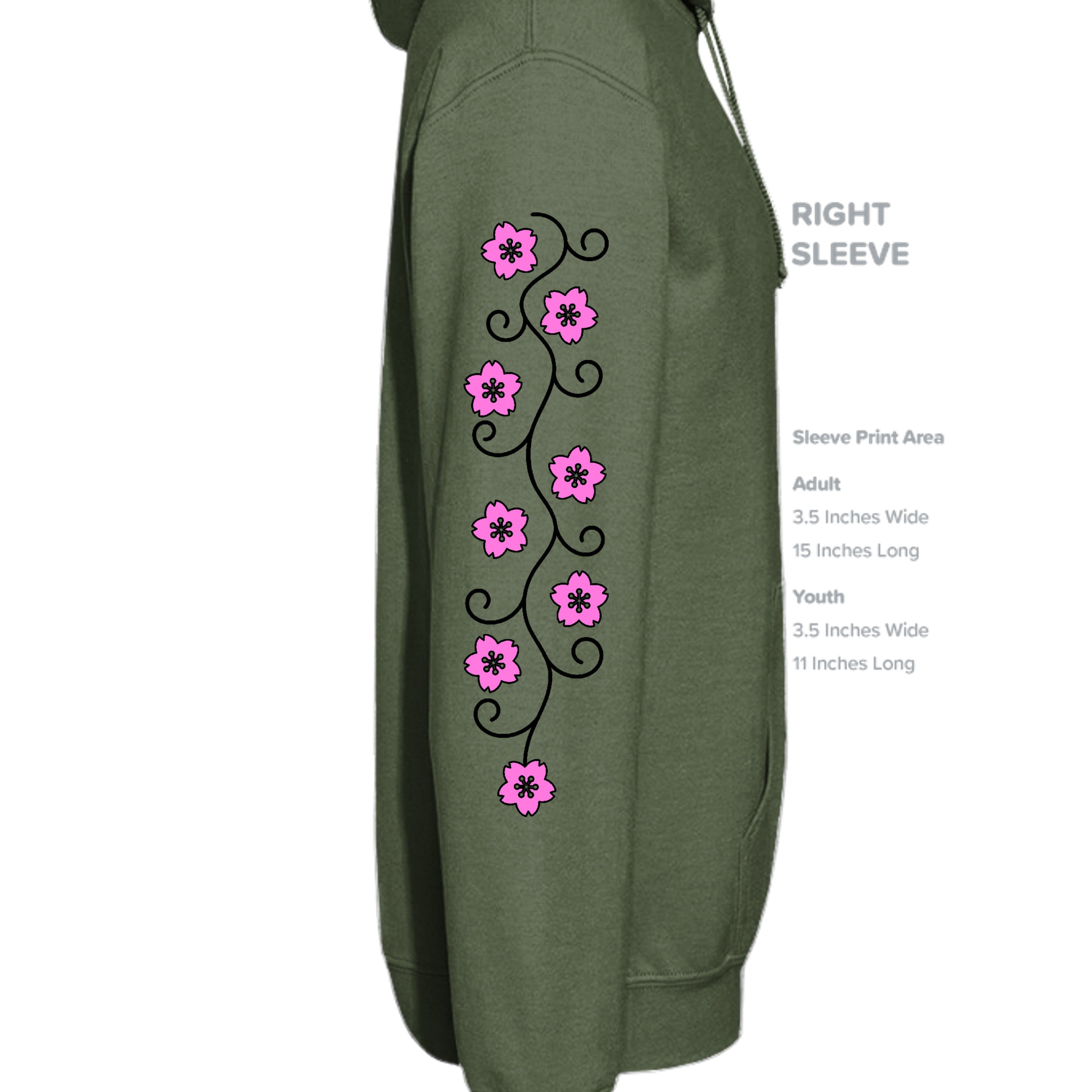 MILITARY GREEN - G185 - SLEEVE_RIGHT