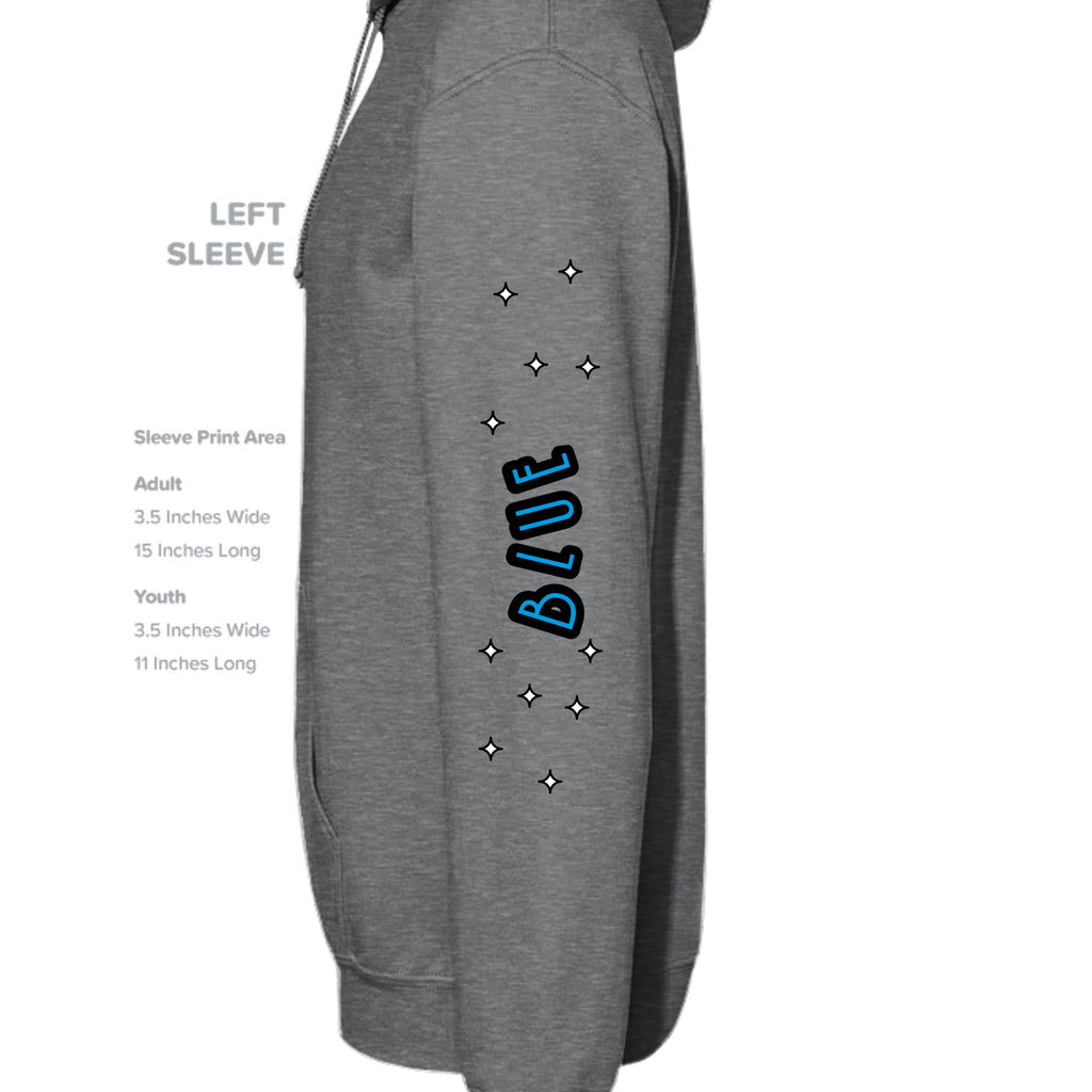Fan Charcoal Heather - G185 - SLEEVE_LEFT