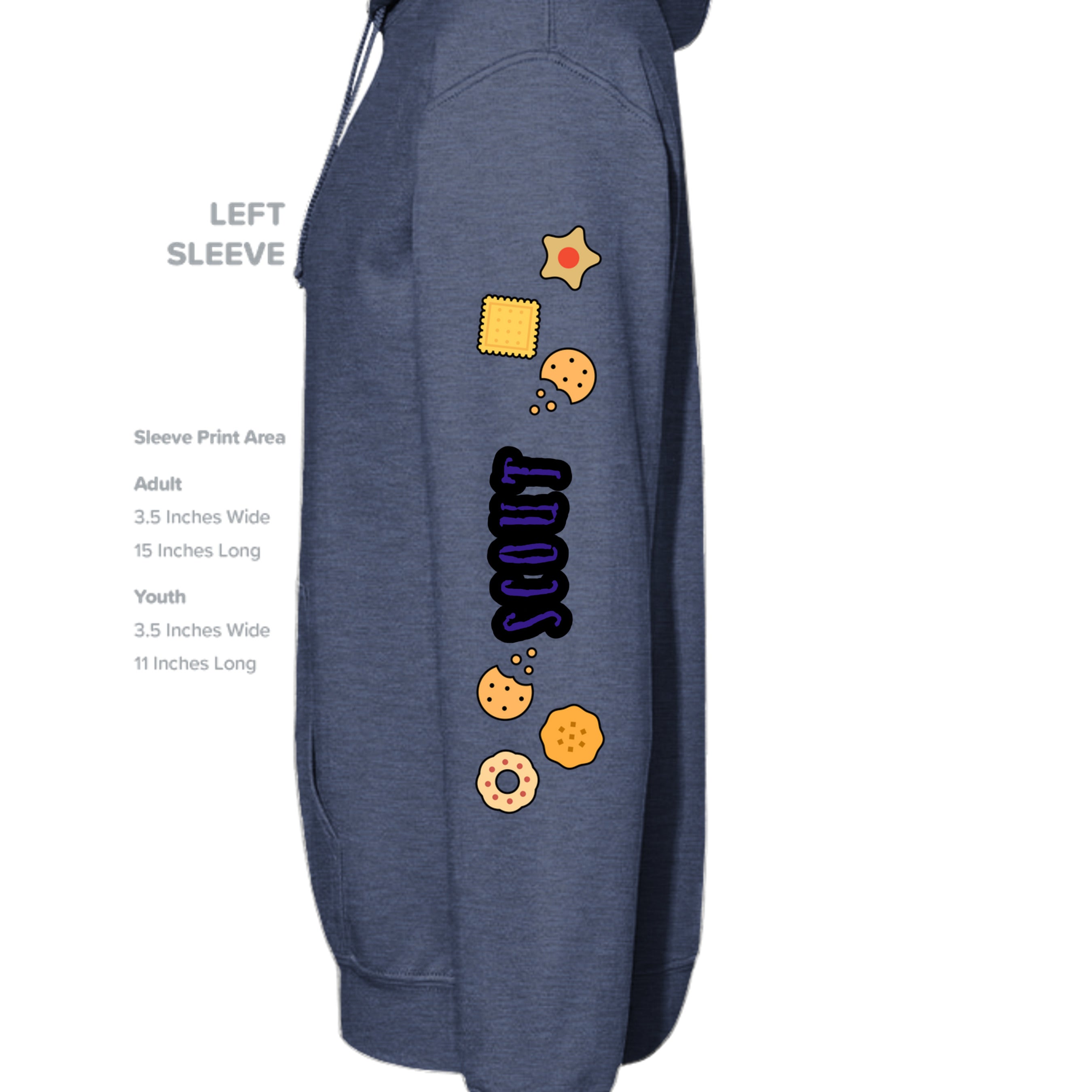 Heather Sport Dark Navy - G185 - SLEEVE_LEFT