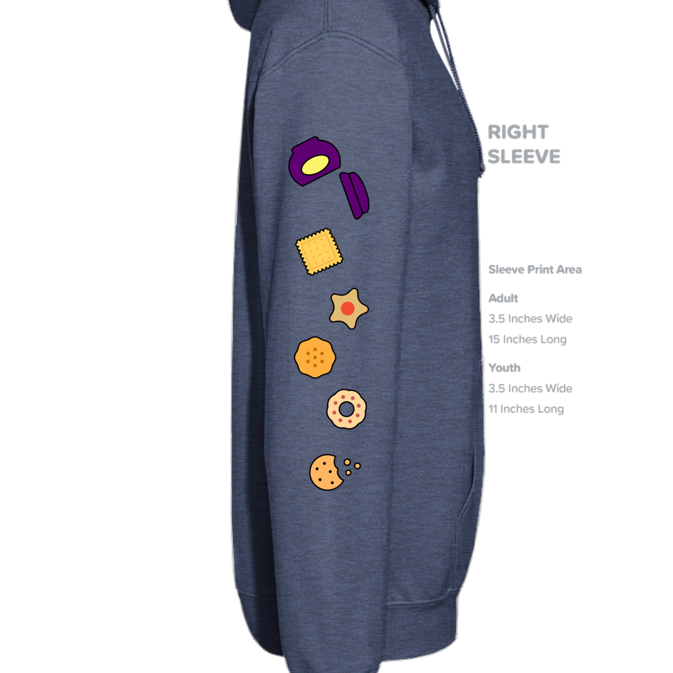 Heather Sport Dark Navy - G185 - SLEEVE_RIGHT
