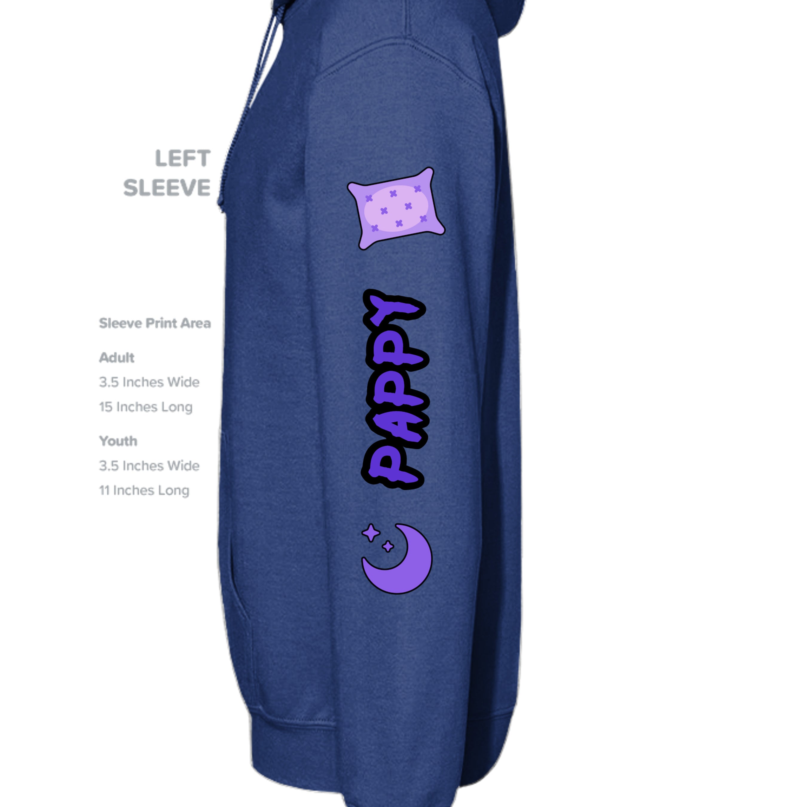 Fan Deep Royal - G185 - SLEEVE_LEFT