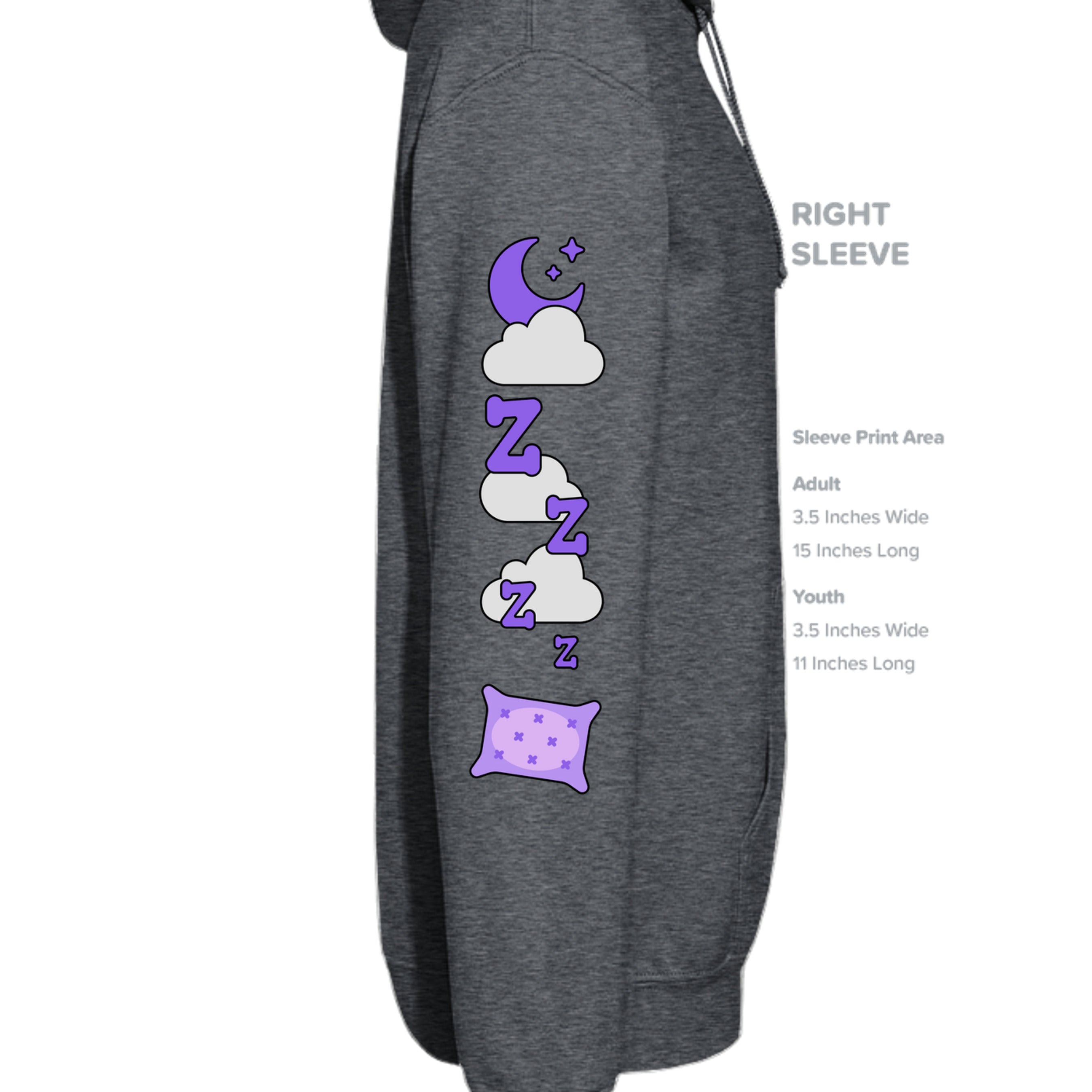 DARK HEATHER - G185 - SLEEVE_RIGHT
