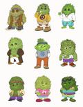 Gumplings Complete Sticker Sheet Set